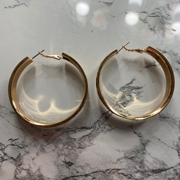 Cheetah Fur Hoops - Picture 3 of 3